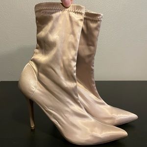 Tony Bianca Davis Satin Boot size 8.5